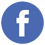 Facebook logo icon blue background