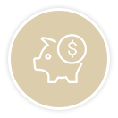 Piggy bank savings icon symbol